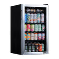 Refrigerador de Bebidas Independente de Aço Inoxidável Newair® 2026 – 126 Latas – 48cm