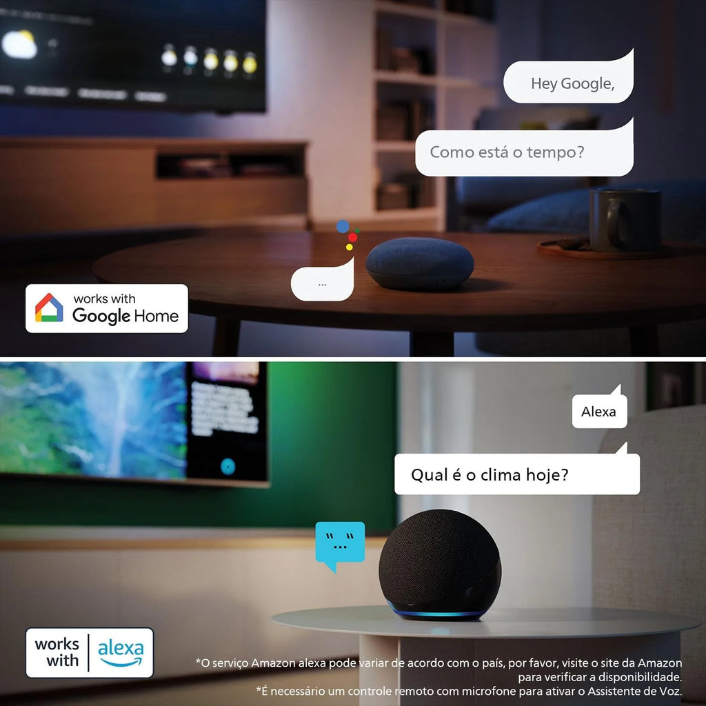 Smart TV LED HD 40PFS6000 - Tela de 40 polegadas com Pixel Plus, plataforma Titan OS e som Dolby Digital - Funciona com Alexa e Google Assistente