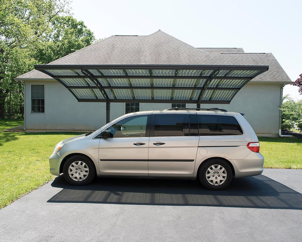 Canopia by Palram Carport Arizona 5000 em policarbonato, Alumínio Resistente e Inoxidável que Protege o Carro da Luz Solar