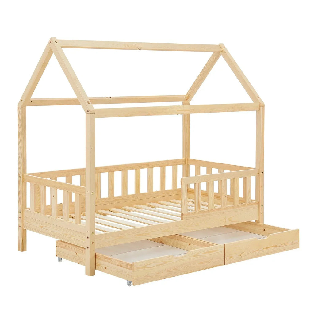 2026 Cama infantil Marli 90 x 200 cm com gavetas de armazenamento
