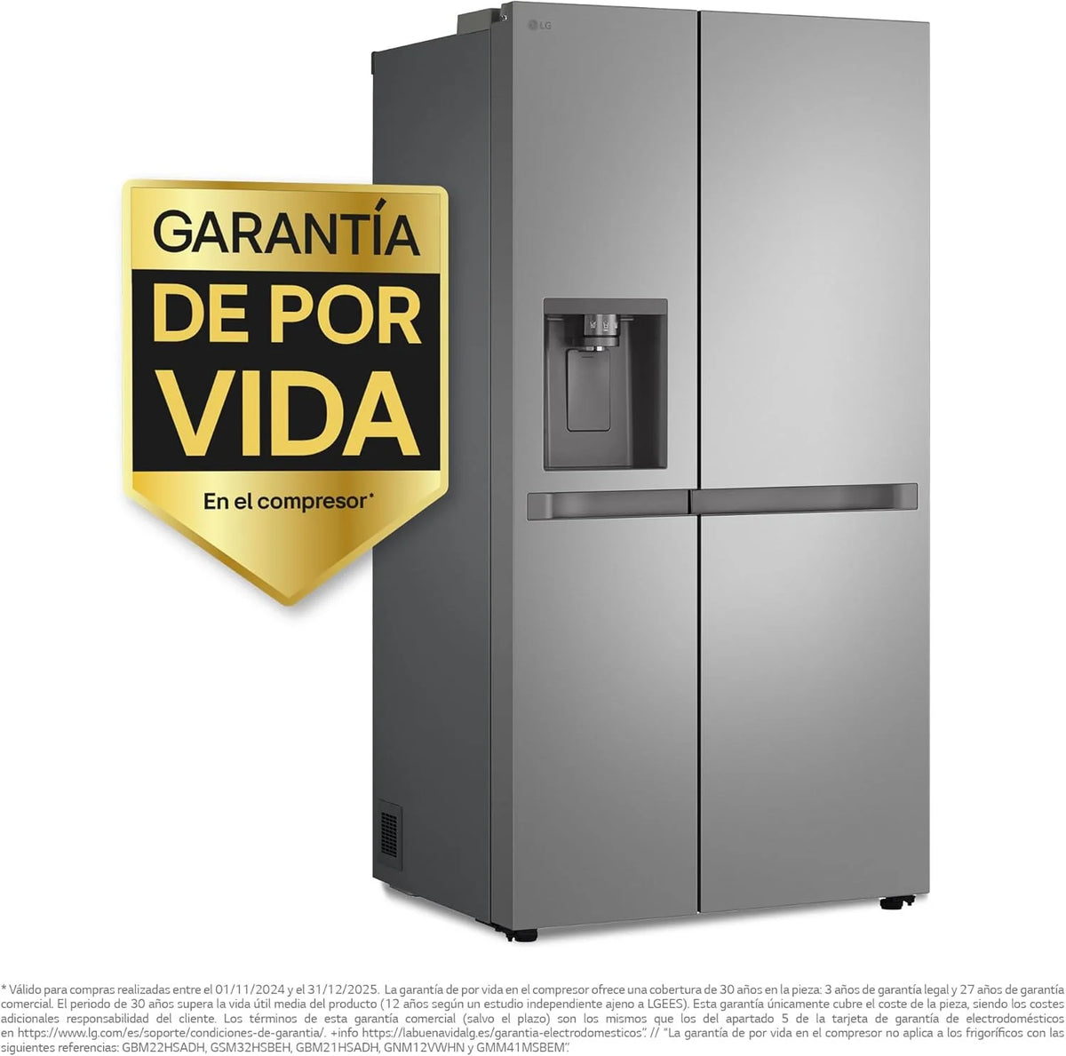 GSLC40PYPE - Geladeira Side by Side, Série 400, Classe E, 641 L, Inox Anti-impressão digital
