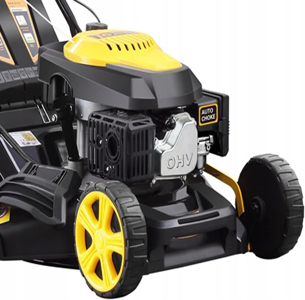 RPM 4735 Cortador de grama a gasolina, 47 cm, aço preto, 9 em 1, Multimodo, 31 kg, 7 posições, automotivo, motor OHV 146cc