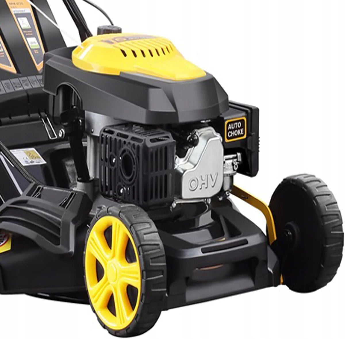 RPM 4735 Cortador de grama a gasolina, 47 cm, aço preto, 9 em 1, Multimodo, 31 kg, 7 posições, automotivo, motor OHV 146cc