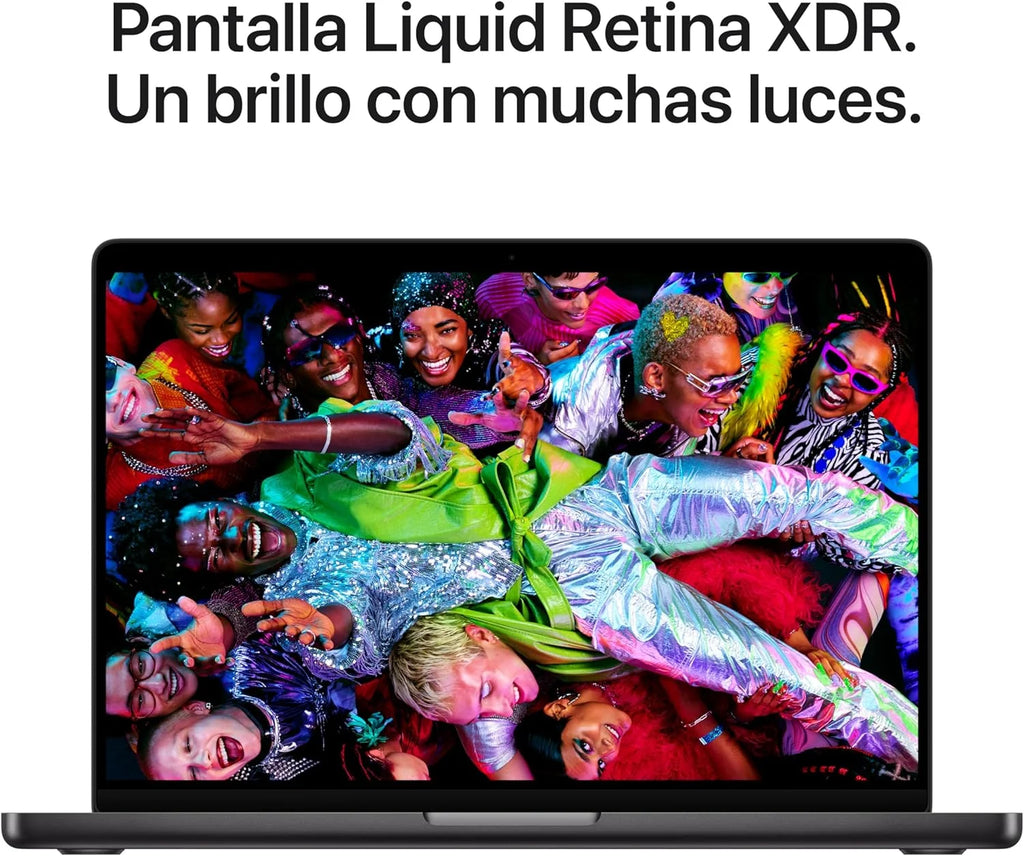 MacBook Pro de 14,2 polegadas com M5, CPU de 10 núcleos e GPU de 10 núcleos: Criado para inteligência, tela Liquid Retina XDR e 16 GB de memória unificada, 512 GB; Preto Espacial