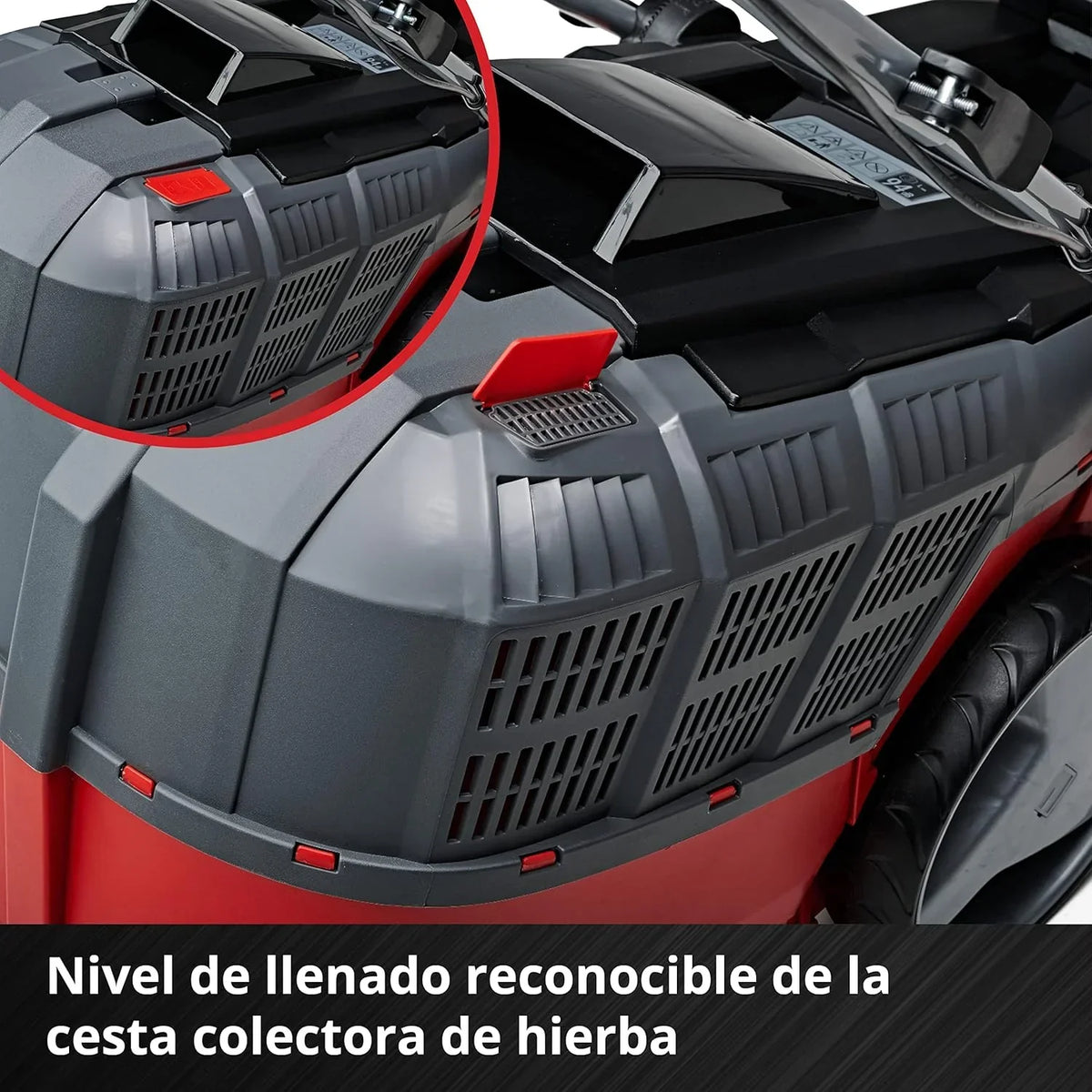 Cortador de grama a bateria Einhell GE-CM 43 Li M Kit Power X-Change (36V, 43 cm de largura de corte, até 600 m², sem escovas, função mulching, saco coletor de 63L, com 2 baterias de 4,0 Ah e 2 carregadores)