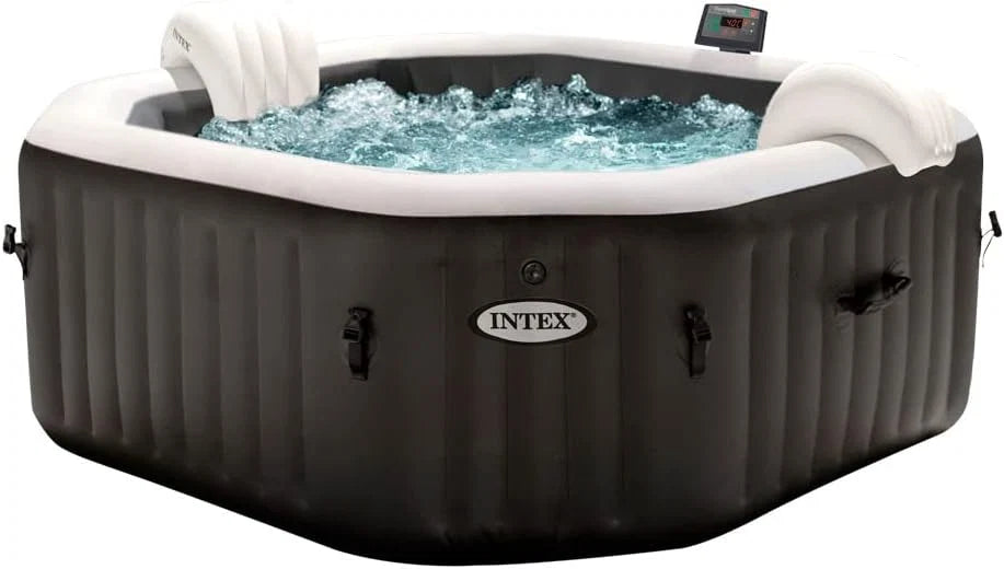 Intex Spa inflável 4 pessoas, octogonal, bolhas Deluxe e jatos de água (55081)
