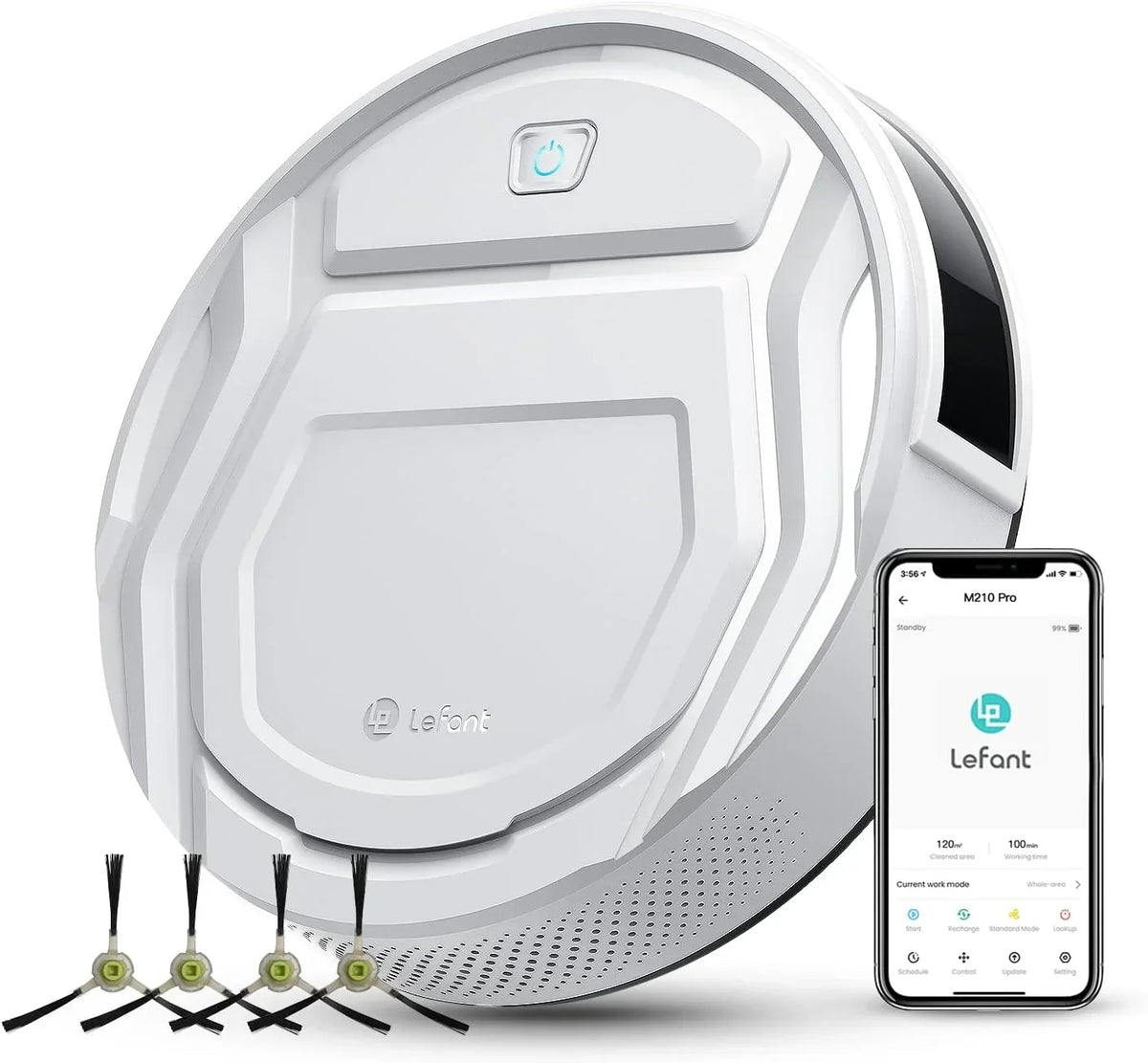 Aspirador Robô e Passador de Pano Lefant M330 Plus BN1