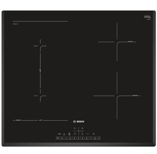 Placa de Indução Bosch PUE63RBB5E 4 Queimadores Preto
