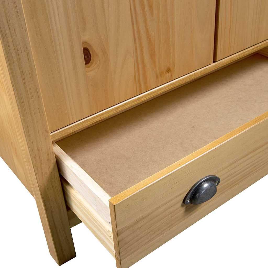 vidaXL Guarda-Roupa de 2 Portas Mobiliário para Roupa Armários de Quarto Organizador de Roupa Pendurada Armazenamento 89x50x170 cm Branco Madeira de Pinho