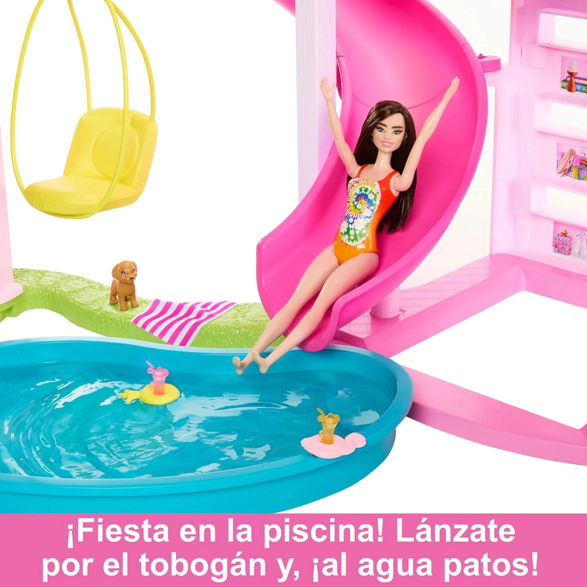 Barbie Dreamhouse 2023 Casa de bonecas de brinquedo de 3 andares com +75 móveis e acessórios, +3 anos (Mattel HMX10)