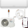 HANTECH Ar condicionado Split 12000 BTU H-PRO função de aquecimento e resfriamento, filtro de ar, WIFI, material de montagem