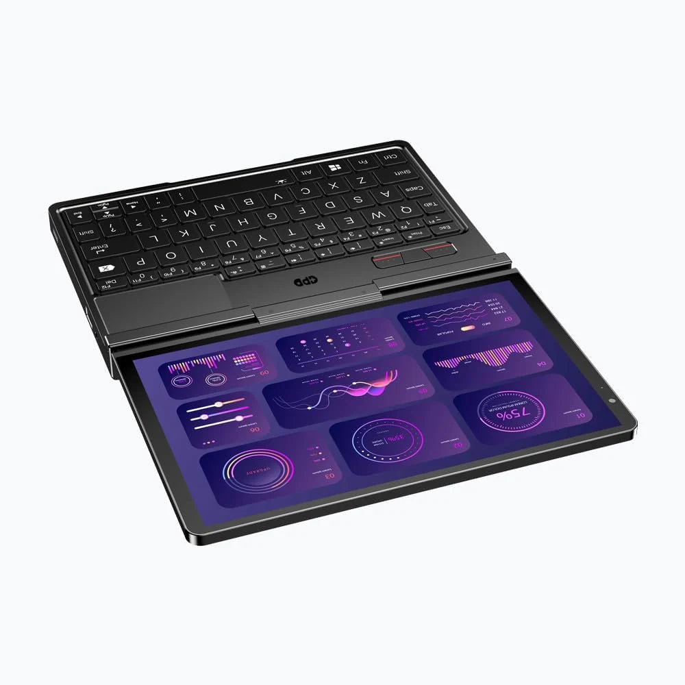 GPD Pocket 4 (8840U) Ultra Mobile PC de alumínio com Windows 11, tela 8.8 Ultra HD giratória em 180°, Ryzen 7 8840U, RAM 16 GB LPDDR5x, SSD NVMe 1 TB, Wi-Fi 6E, Ethernet 2.5G, Bluetooth 5.3