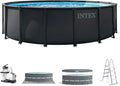 Intex Piscina redonda de estrutura ultra XTR Frame 488x122 cm com filtro (55216)