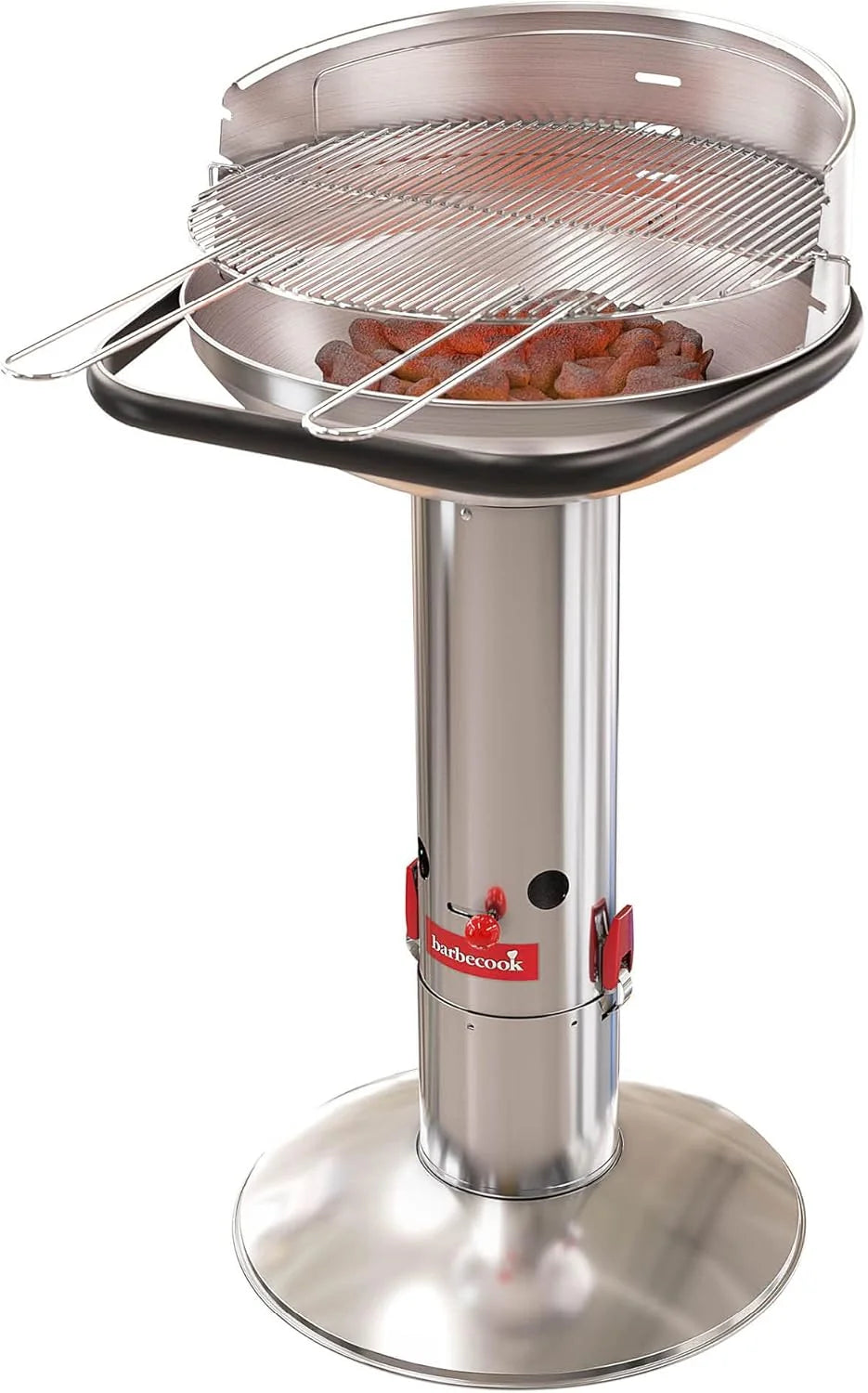 Churrasqueira a carvão Barbecook Loewy 50, cor metálica, aço inoxidável, Ø 47,5 cm, A 99 cm, 2234512000, cinza