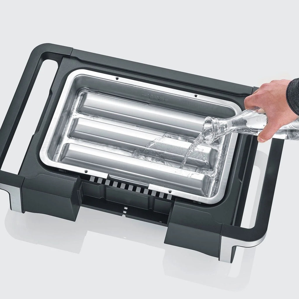 Churrasqueira Elétrica com Visor OLED Digital Boost S e Suporte Preto PG 8118 Severin