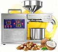 Máquina Prensa de Azeite de Oliva Automática 820W, Extrator de Óleo Elétrico a Frio e a Quente para Casa, para Azeitonas, Amendoins, Gergelim, Soja e Nozes