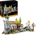 Ícones DE O SENHOR DOS ANÉIS: RIVENDELL - Presente de Dia dos Pais - Modelo para Construir da Terra Média - Conjunto Grande com 15 Minifiguras Incluindo Frodo, Bilbo, Gandalf e Legolas 10316