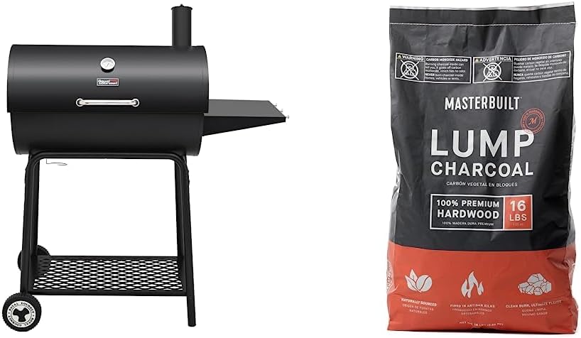 2026 Churrasqueira a carvão Royal Gourmet CC1830 de 30 polegadas com mesa lateral, churrasqueira externa com 627 polegadas quadradas de espaço para cozinhar para jardim, pátio e festas, cor preta