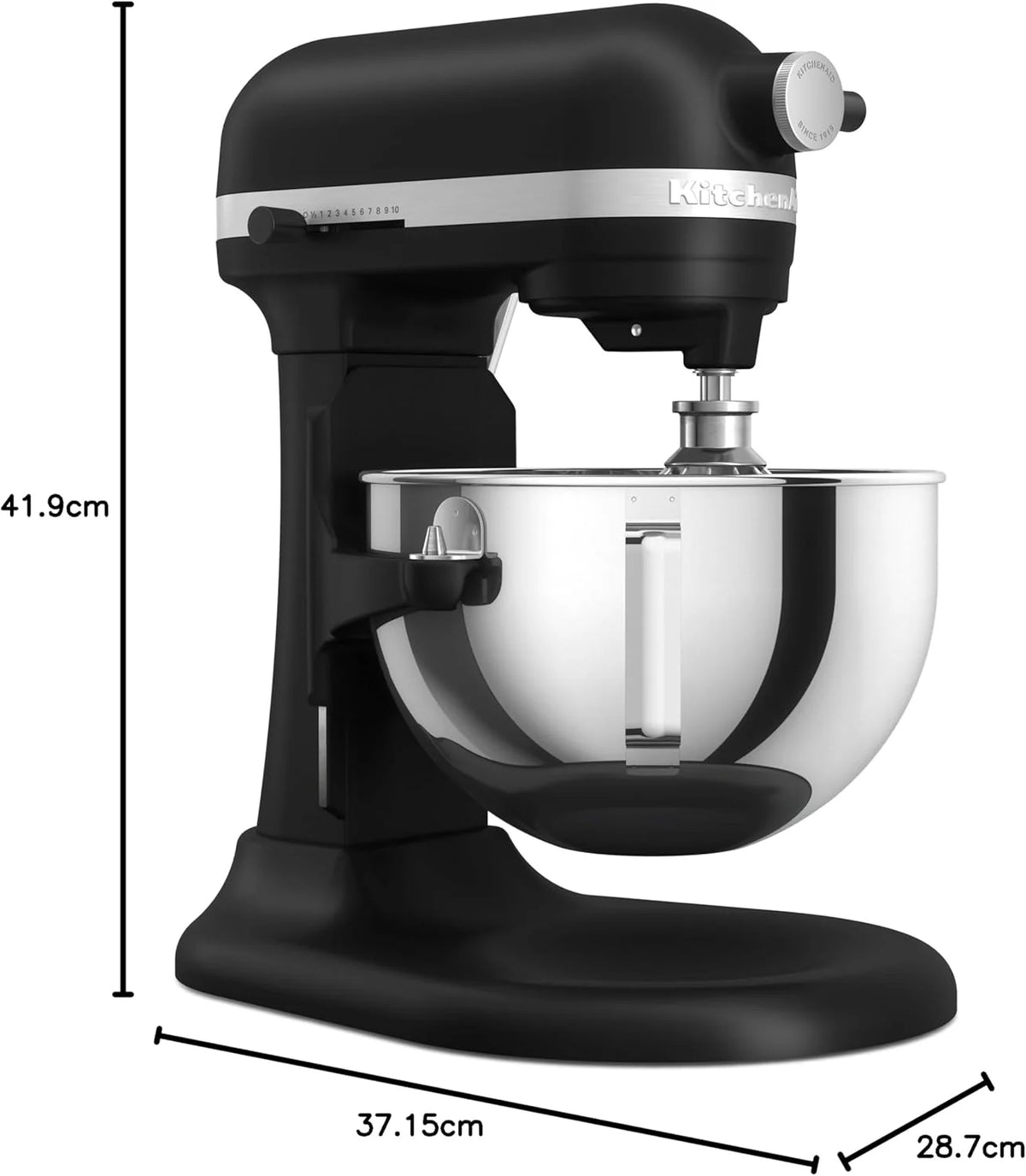 Batedeira KitchenAid Heavy DUTY com tigela elevatória de 5,2L - Preto Fosco 5 KSM55SXXEBM
