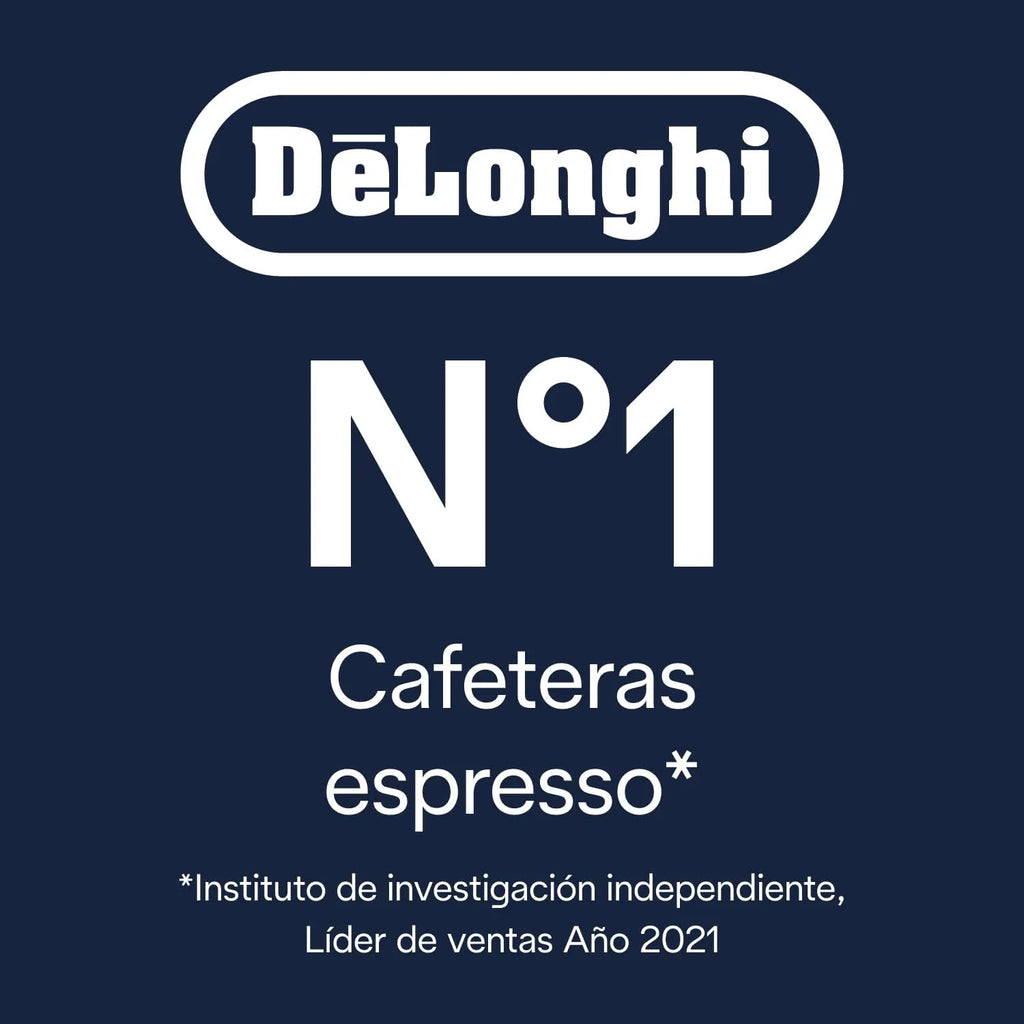 De'Longhi Dedica – Cafeteira Espresso Bomba de Aço Inoxidável para Café Moído ou Saches, Espresso e Cappuccino, Reservatório de 1.3 Litros, Sistema Anti-gotejamento, Modelo EC685.M, Cor Metal