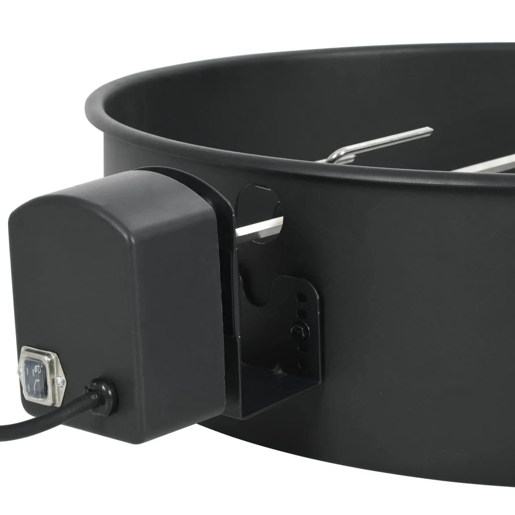 Kit de Anel para Grelhador de Churrasco Preto 57 cm Vidaxl