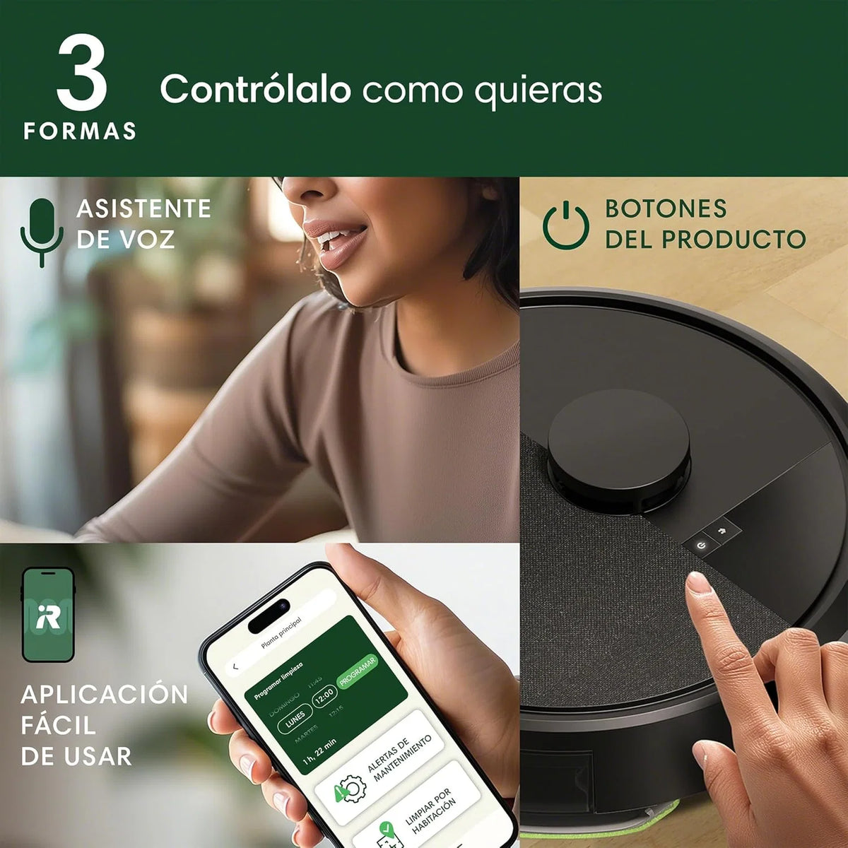 iRobot Roomba Combo j5+ com Base de Esvaziamento Automático com 75 dias de autonomia, Aspira e Esfrega, Clearview LiDAR, 7.000 Pa, 120 min de autonomia, SmartScrub, Evita Objetos, Recarrega e Continua, App, 3 Modos de Limpeza_N