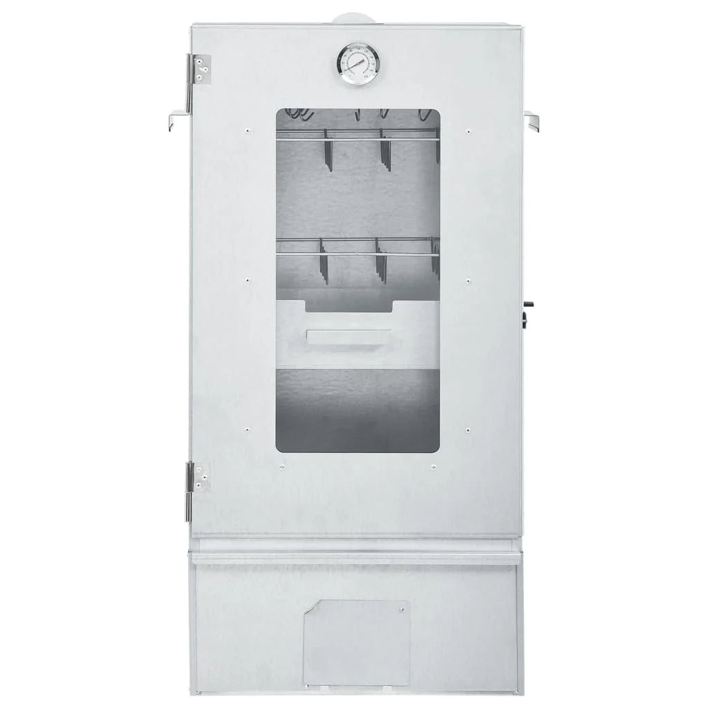 Forno Defumador de Churrasco com Mesa Aço Galvanizado Vidaxl