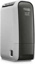 De'Longhi Tasciugo AriaDry Light – Desumidificador portátil com tecnologia de zeólita e ionizador, remove até 6 L/dia, função para secar roupas, anti-mofo e silencioso, função Swing e temporizador, Cinzento (DNS65)