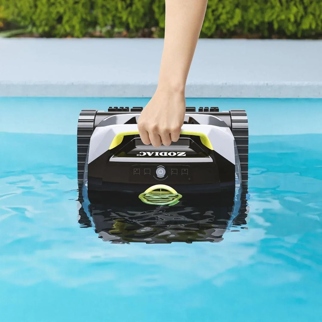 Robô Aspirador de Piscina Sem Fio Zodiac Freedom Lite com Bateria de Lítio - Limpador de Piso, Paredes e Linha d'Água - Dupla Filtragem - Ciclos de Até 3 Horas por Carga
