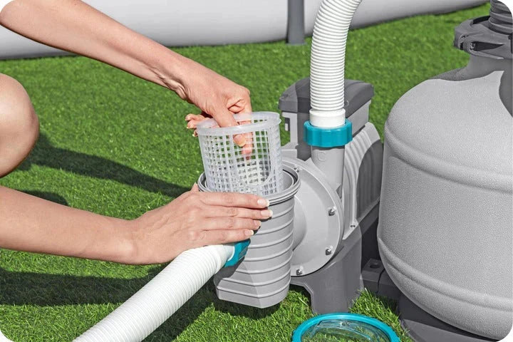 Bomba de Areia para Piscina Filtro para Piscina 11355 L/h Conexões Mangueiras Bestway