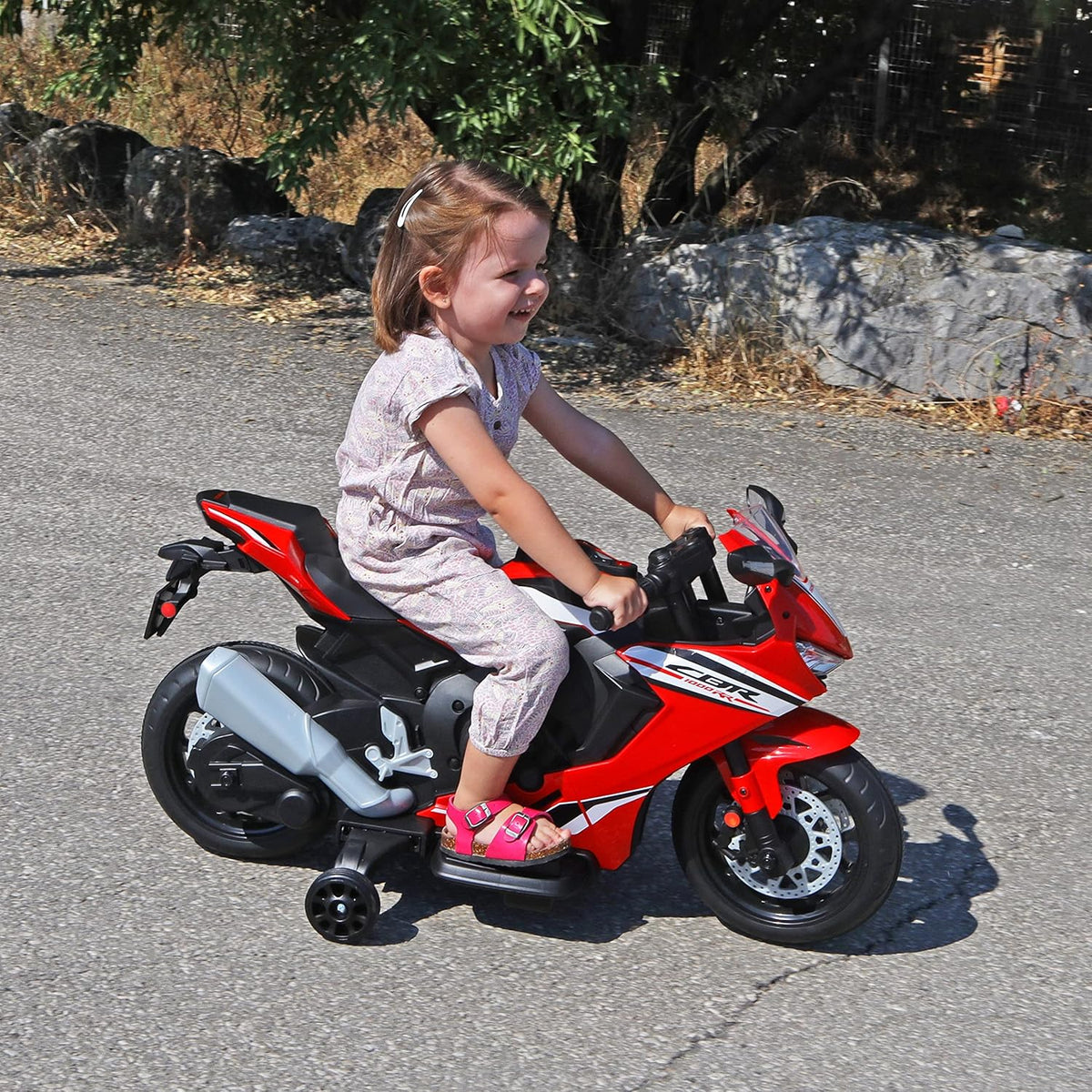 TURBO CHALLENGE - Honda CBR1000RR - Moto Elétrica - 119175 - Moto - Vermelha - Pronta para Usar - Máximo 30Kg - Plástico - Baterias Recarregáveis - A Partir de 3 anos
