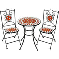 Conjunto de Mesa Ø 60cm + 2 Cadeiras Mosaico