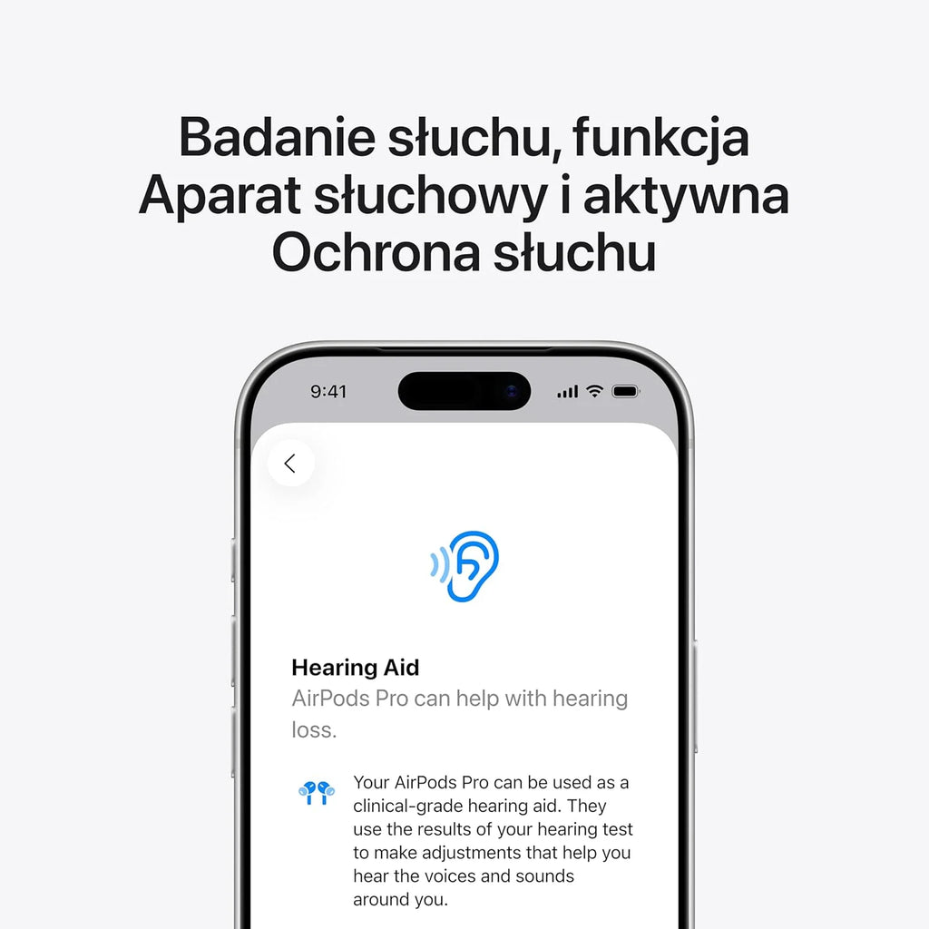 Apple AirPods Pro 3 Fones de ouvido sem fio, cancelamento de ruído ativo, monitoramento de frequência cardíaca, função de aparelho auditivo, Bluetooth, áudio espacial, Hi-Fi, carregamento USB-C