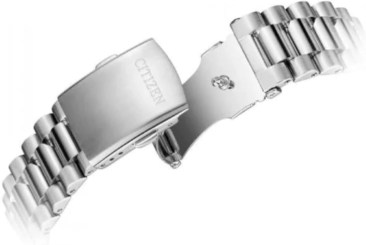 Citizen Relógio automático para mulher com pulseira de aço inoxidável, 37 mm, cristal de safira, data, azul gelo, NJ0200 em diferentes variantes