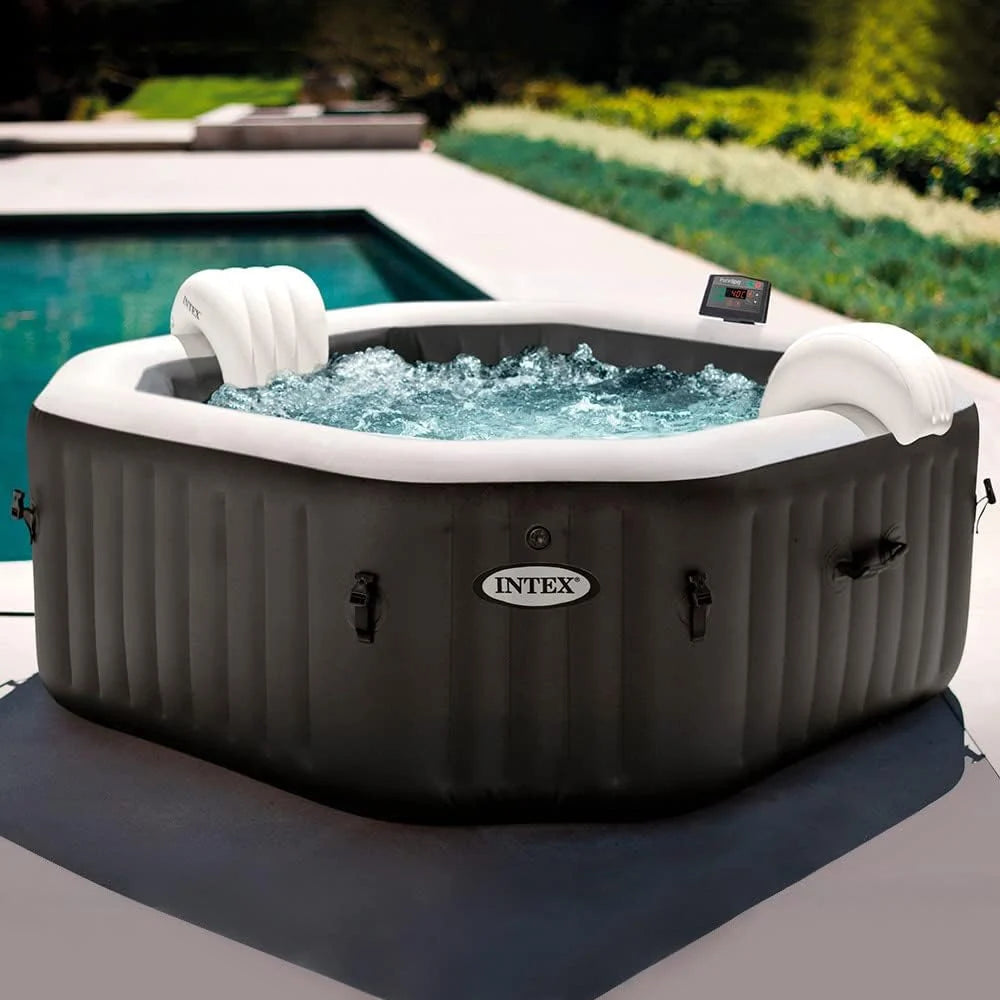 Intex Spa inflável 4 pessoas, octogonal, bolhas Deluxe e jatos de água (55081)