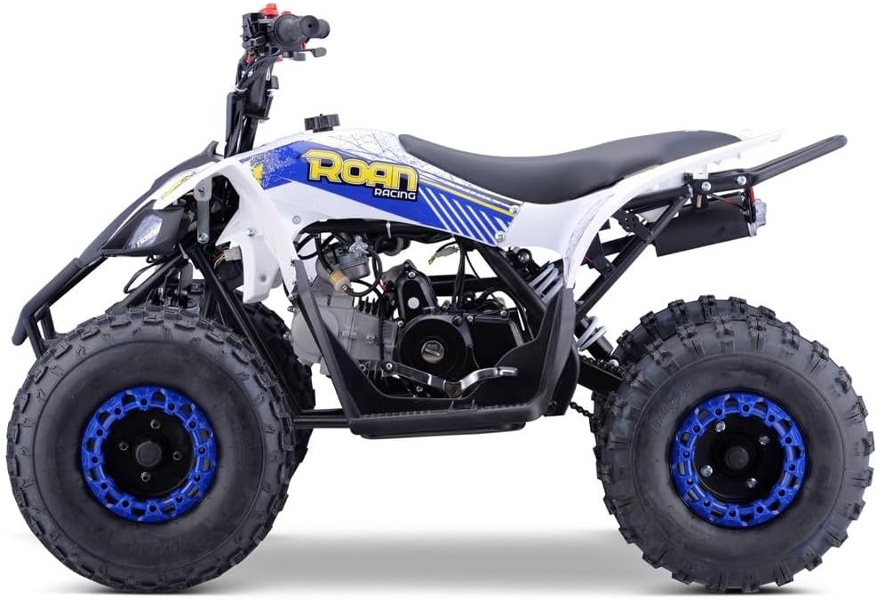 MINI Quad Infantil 125cc Gasolina automático com Marcha Ré, Azul, Carga máxima 120 kg (Apenas para circuitos fechados)