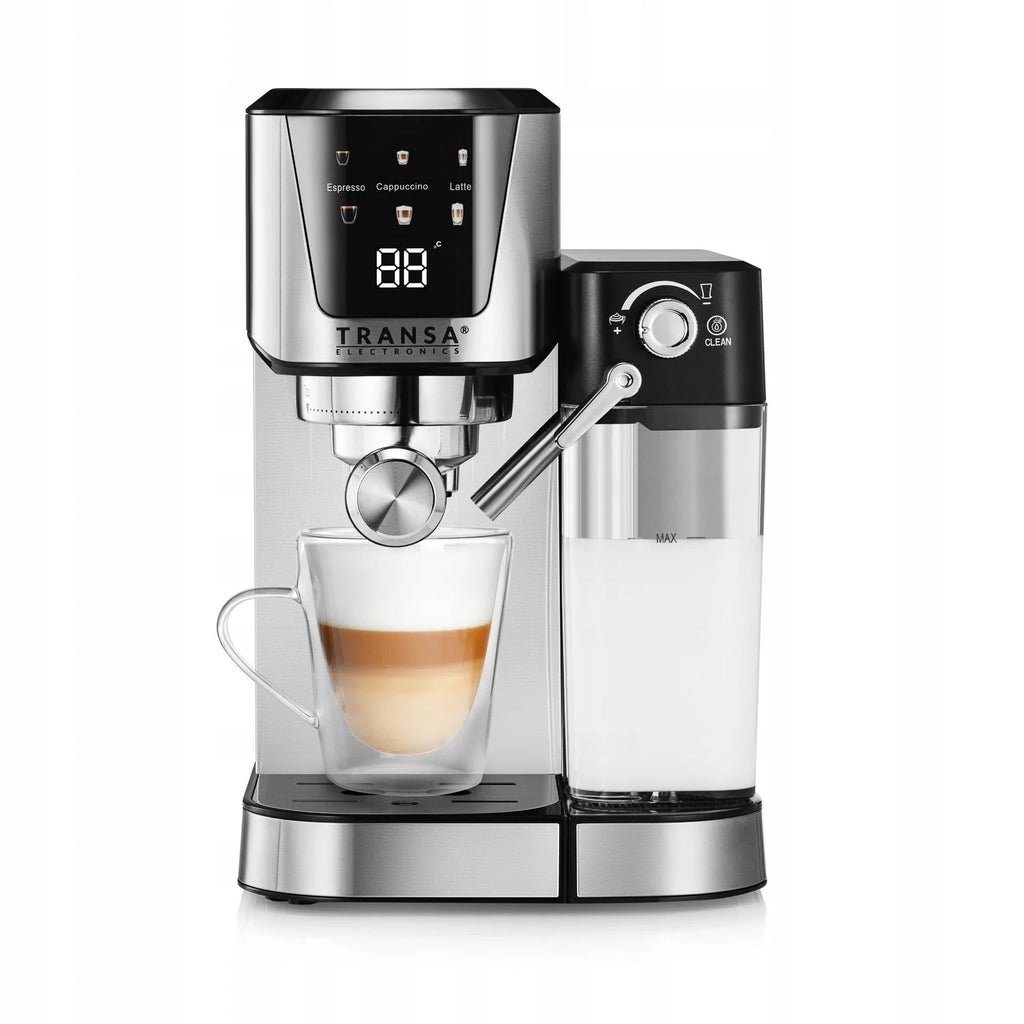 Máquina de café expresso com bico e LCD automático, bomba ULKA 20 BAR