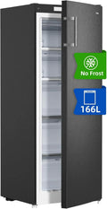 Freezer Vertical Independente CHiQ, Capacidade de 145L, Congelamento Rápido, Termostato Ajustável, Silencioso, Porta Reversível, Preto, Classificação Energética E