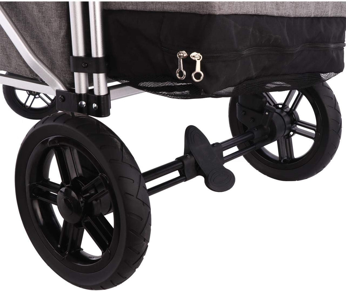 FUXTEC FX-CTL900 Premium Cinza, Carrinho Dobrável Original para Crianças, Ideal para Jardim, Praia ou Cidade, Empurrar ou Puxar, Carga de até 75 kg.
