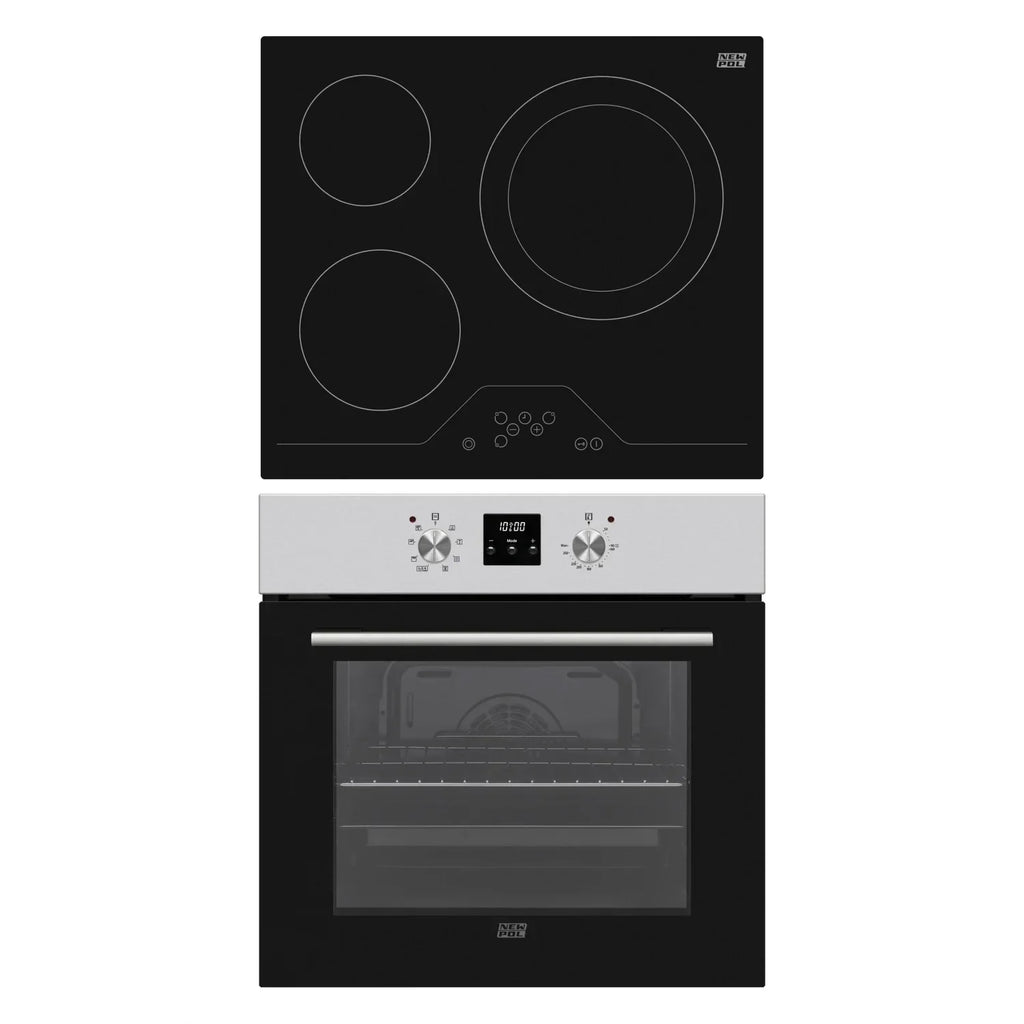 Conjunto de Forno e Placa Vitrocerâmica Newpol A NVH3Z8P