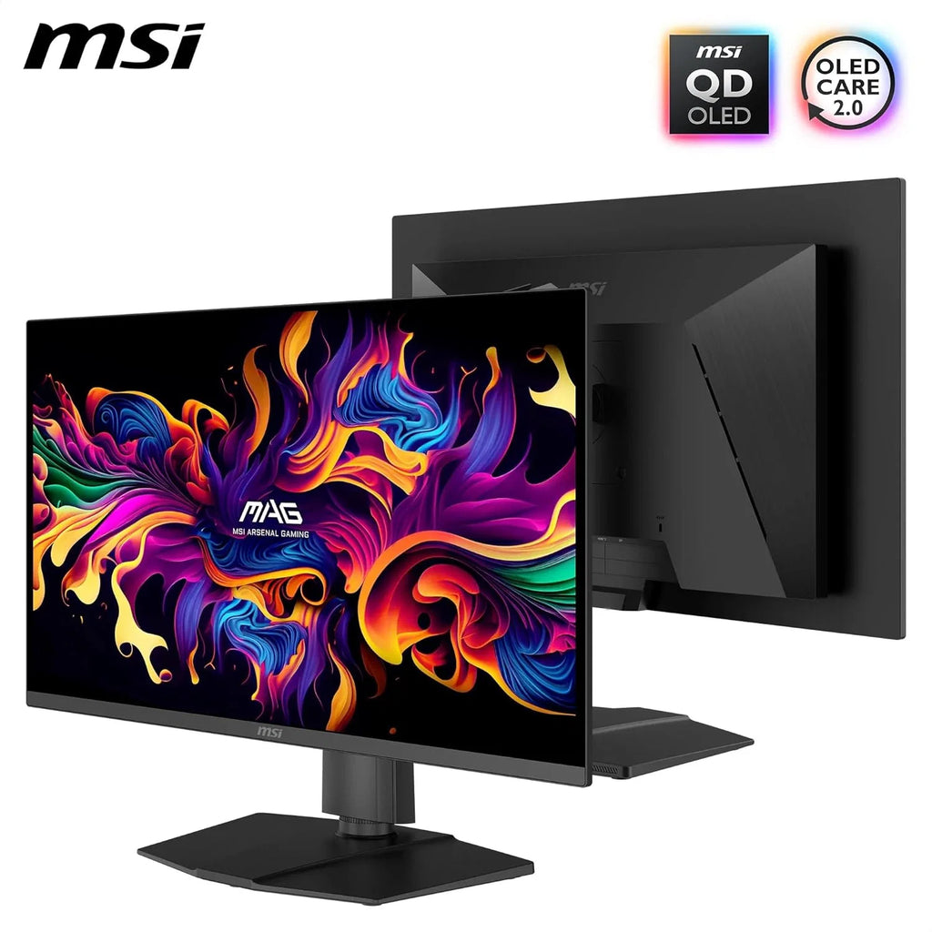 MSI MAG 273QP QD-OLED X24 Gaming Display 26,5" WQHD - Painel Quantum Dot OLED 2560 x 1440, 240Hz / 0,03ms, 99.1% DCI-P3, E≤2, DisplayHDR True Black 400 - DP 1.4a, HDMI 2.1