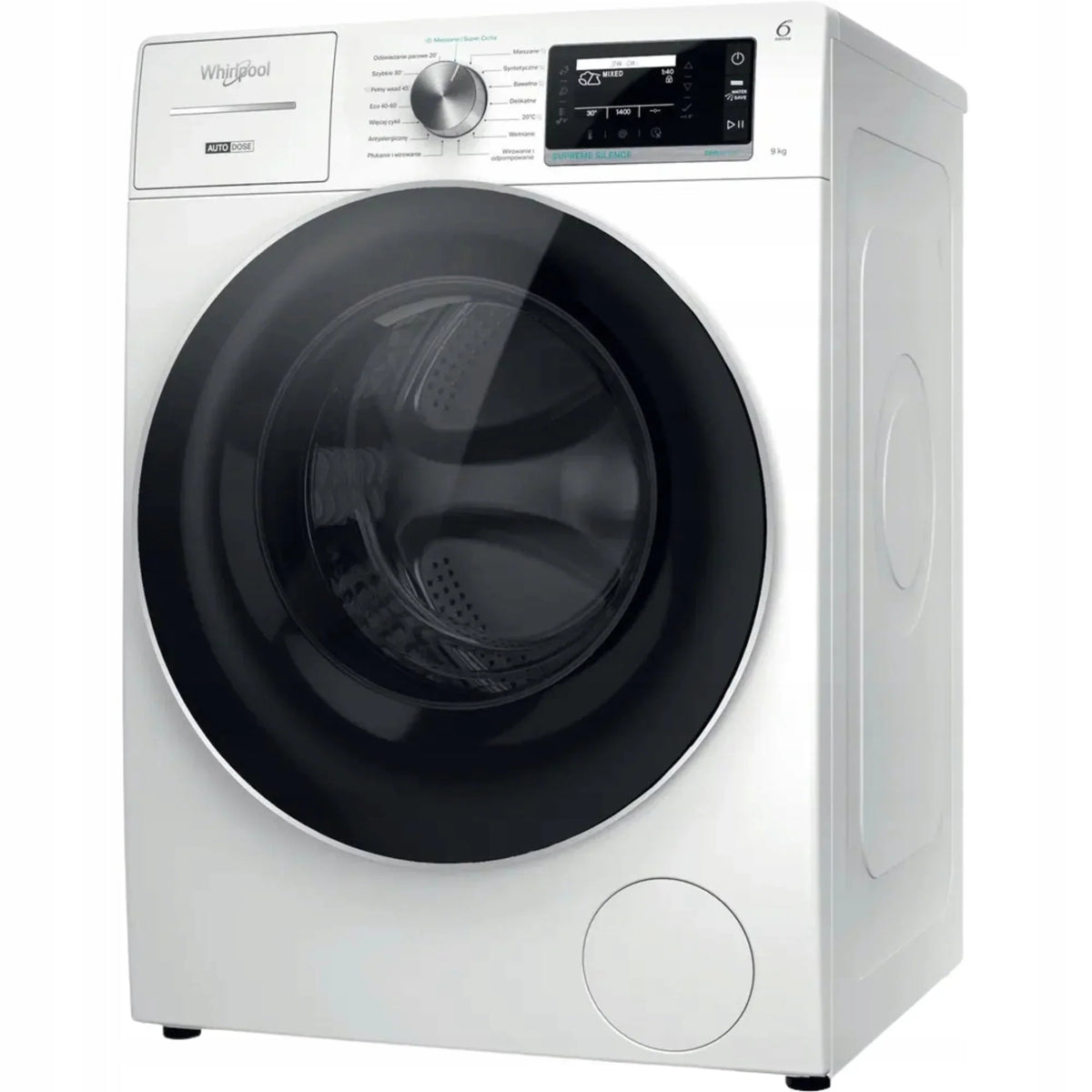 Lavadora de Roupas Whirlpool W8 99AD Silence PL 9kg 6º Sentido AutoDose 60cm