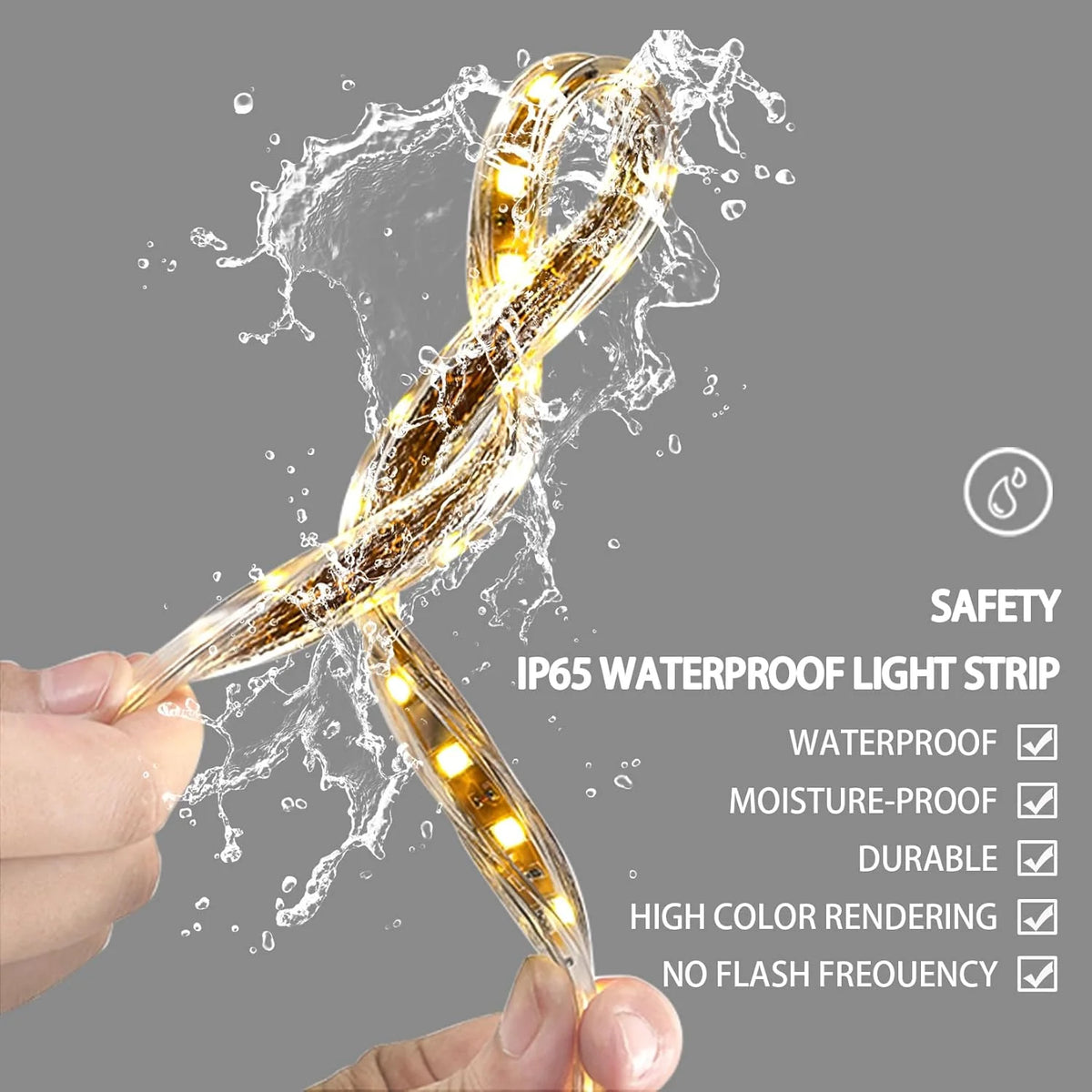 Espelho de Banheiro LED Quadrado LUVODI: 80x80 Espelho de Banheiro de Parede Anti-embaciamento Retroiluminado 80x80cm com Fonte de Luz LED Dupla Interruptor Sensível ao Toque Inteligente sem Moldura para Maquiagem Banheiro Lavabo