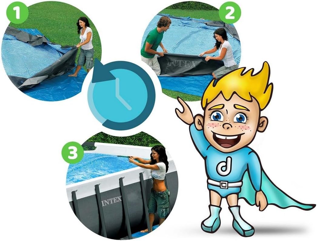 Piscina Retangular Bestway 16' x 8' x 48"/4,88 m x 2,44 m x 1,22 m