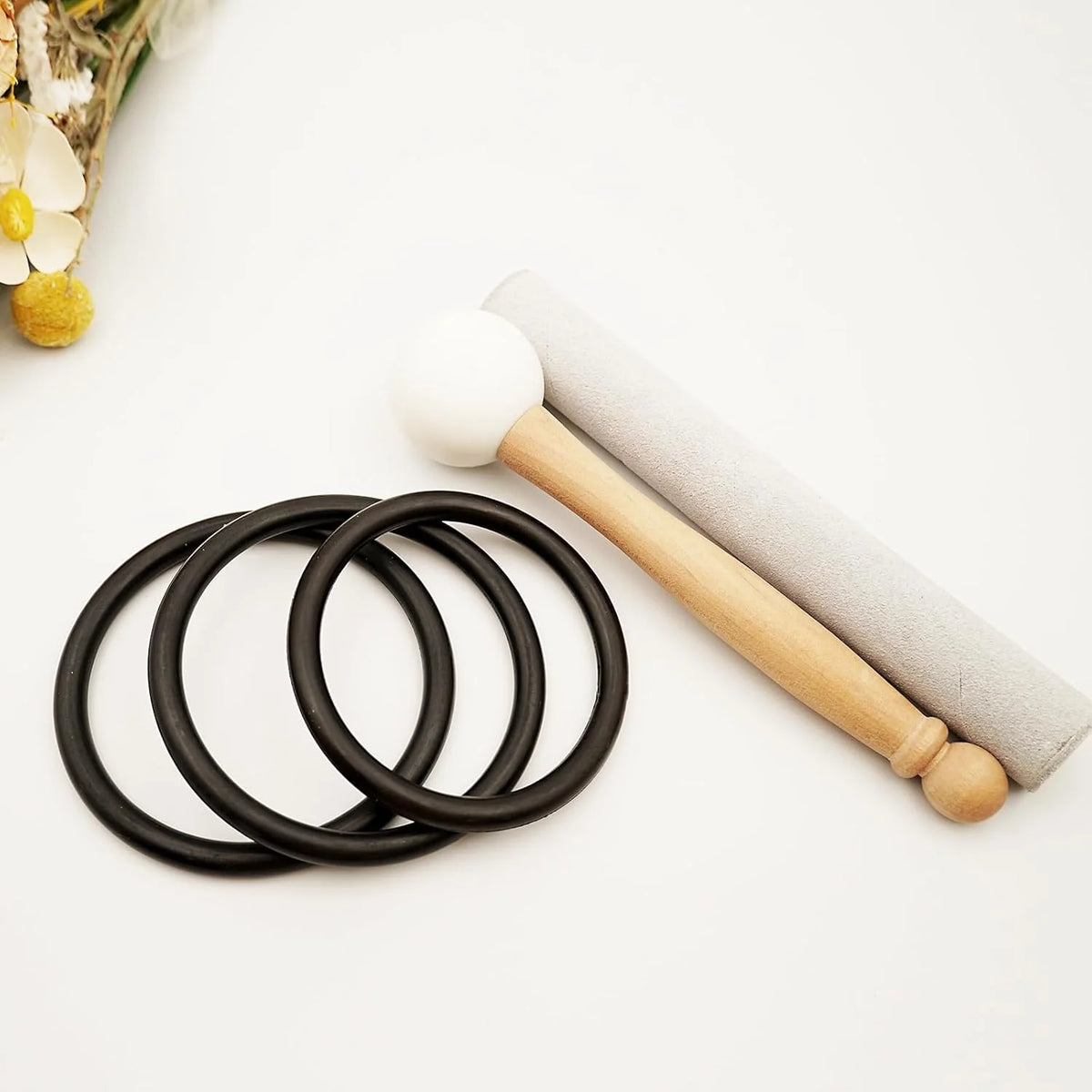 Hye-eun - Conjunto de 3 tigelas de cristal de quartzo com 15,2 cm, 20,3 cm e 25,4 cm, 432 Hz, para meditação, ioga, com estojo de transporte e terapia de equilíbrio