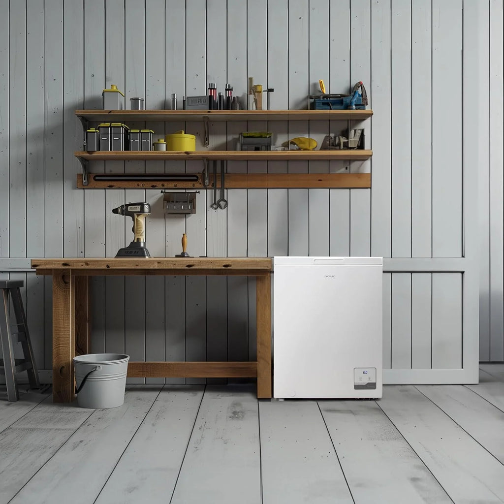 Congelador Horizontal Cecotec Bolero CoolMarket Chest 142 Branco E, Capacidade de 142 L, Modo Inverter Plus, Função Dupla, Congelamento Rápido, Cesto Interno, Controle Eletrônico, Classe E