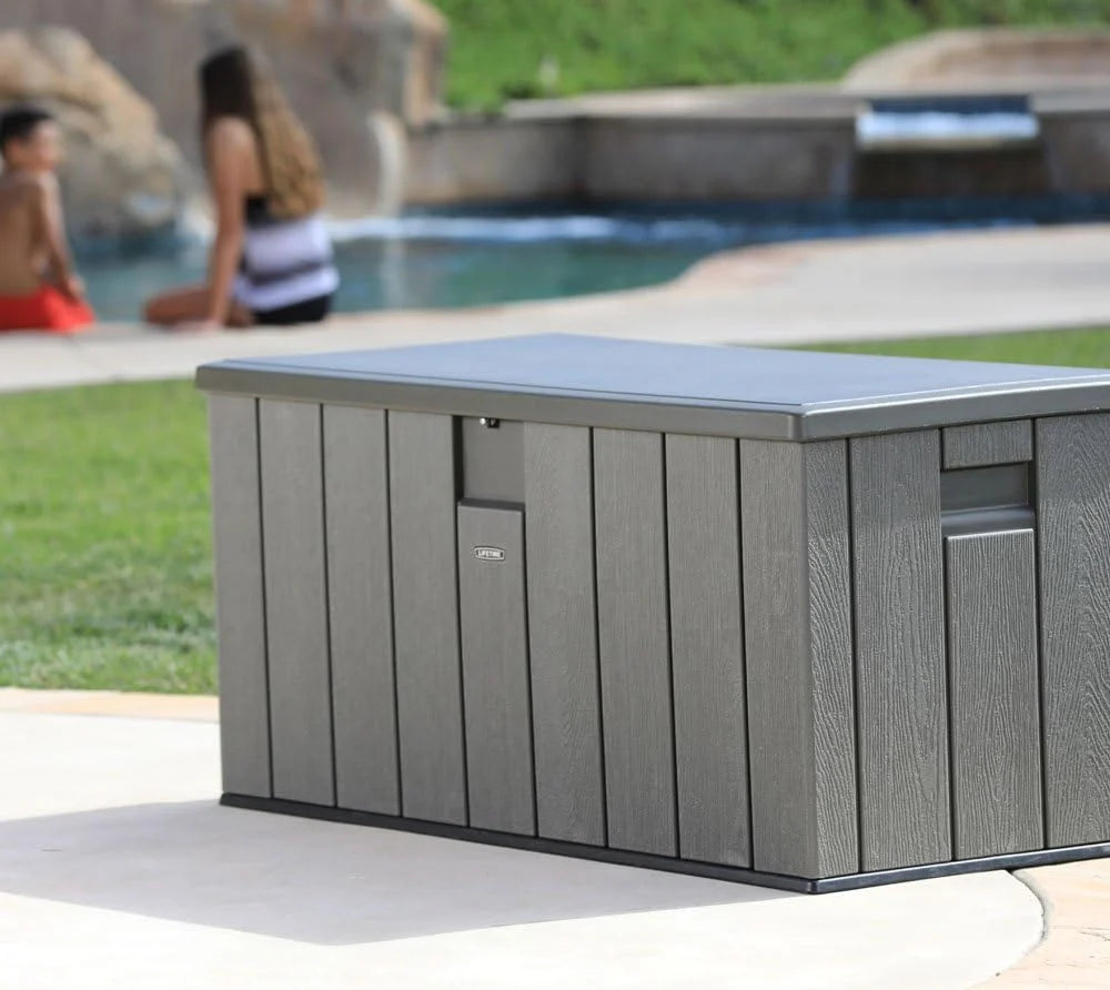 LIFETIME 60215 - Baú de jardim ultrarresistente 150x72x69 cm UV100 marrom