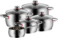 WMF Conjunto de Panelas, Aço Inoxidável, Prata, 5 peças