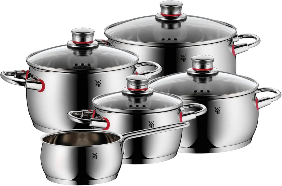 WMF Conjunto de Panelas, Aço Inoxidável, Prata, 5 peças