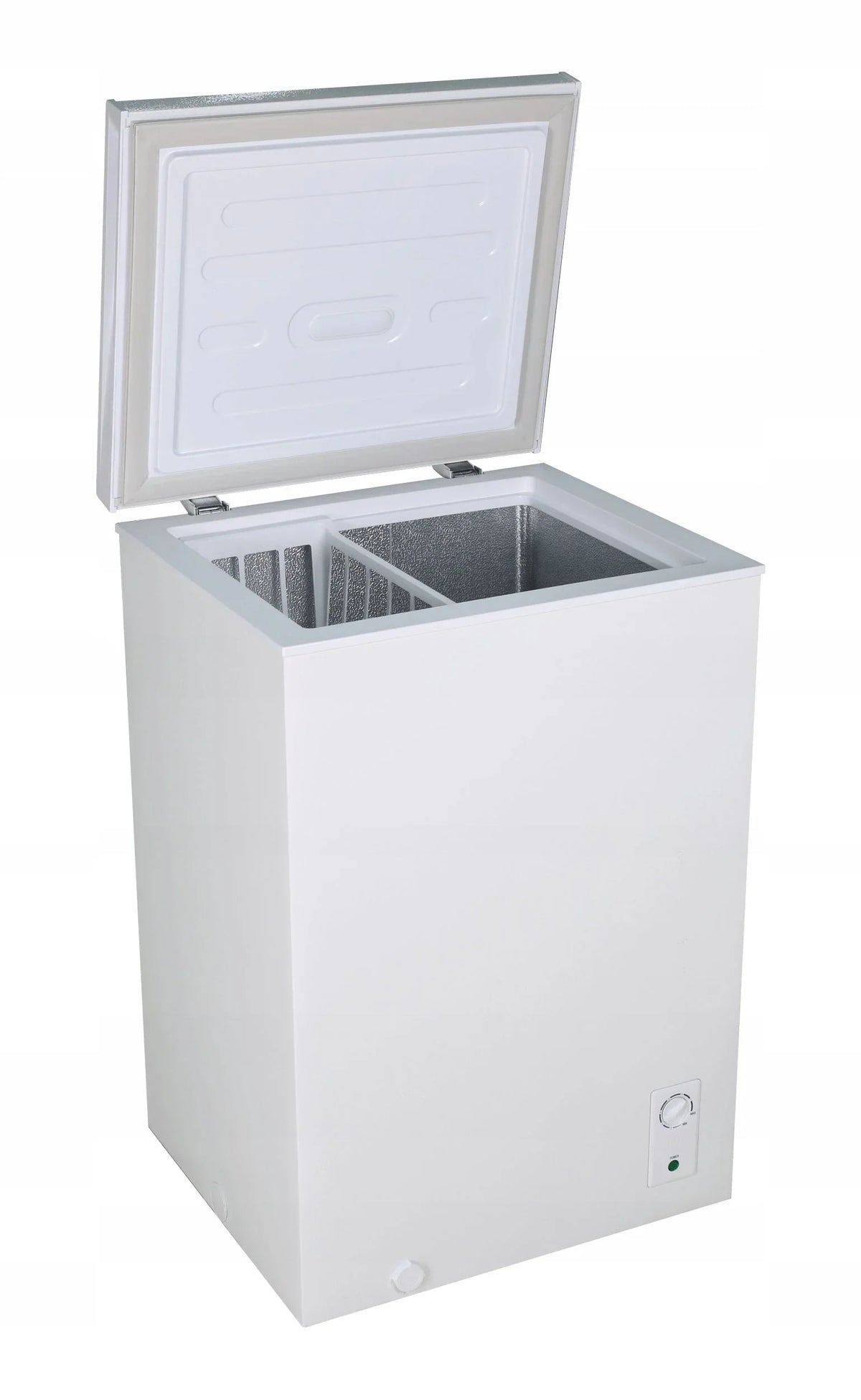MINI FREEZER BAÚ 2 EM 1 REFRIGERADOR 100L CESTO LED BRANCO